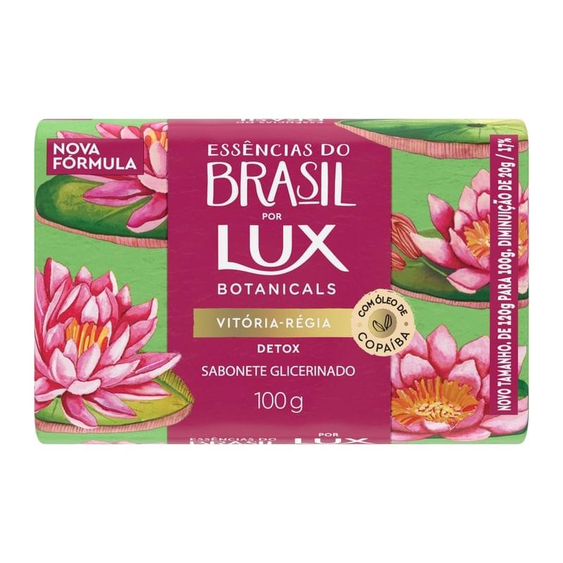 Sabonete em Barra Glicerinado Lux Botanicals Essências do Brasil Vitória-Régia 100g em Oferta na Shopee
