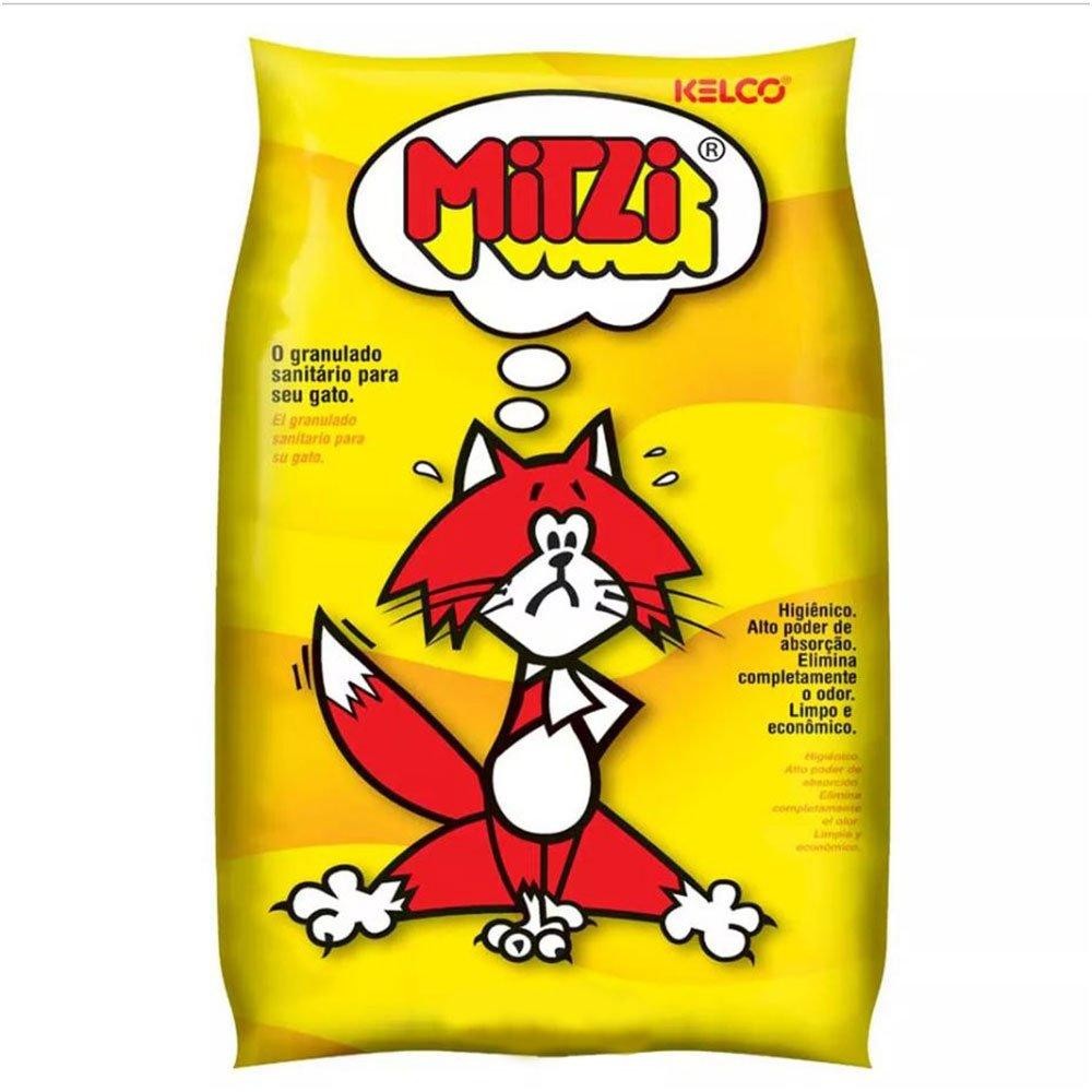 Granulado Sanitário Kelco Mitzi Grãos Médios para Gatos 12kg