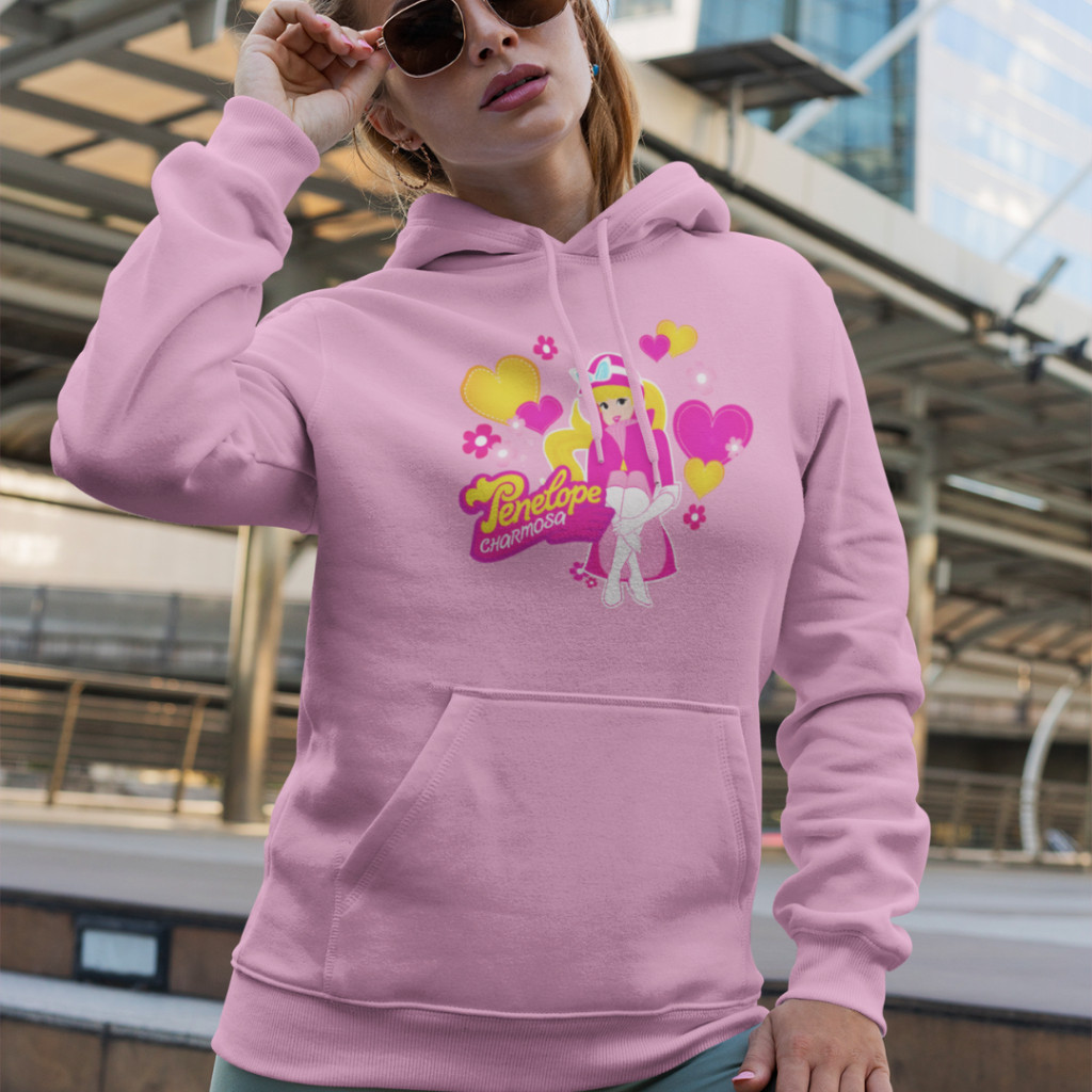 Blusa Adulto E Infafantil  Moletom Canguru com Capuz Unissex Estampado Penelope Charmosa Envio Imediato
