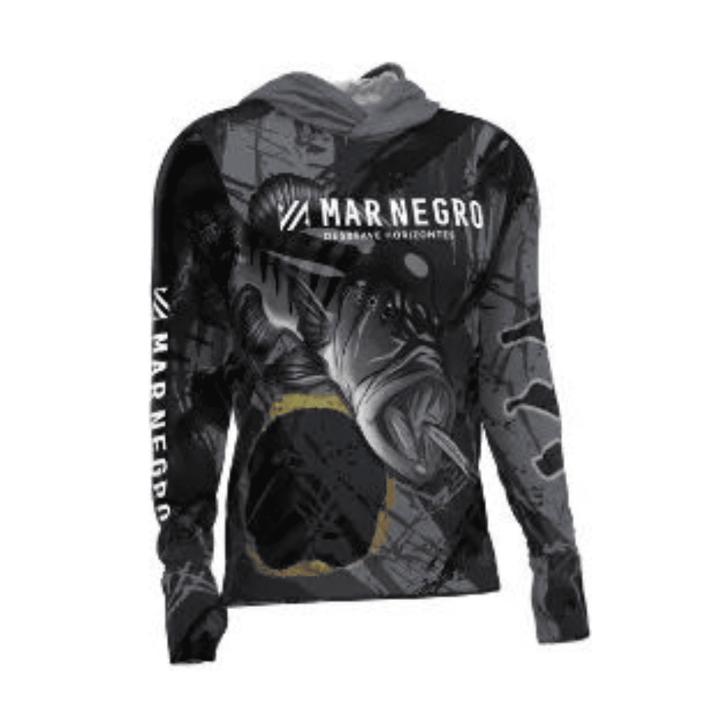 Camiseta Mar Negro Xprotection Masculina Sublimada Tucunaré Ocelo