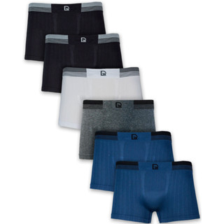 Kit 6 Cuecas Infantil Boxer Menino Kids Poliamida Sem Costura Juvenil Box Confortável DelRio em Oferta na Shopee