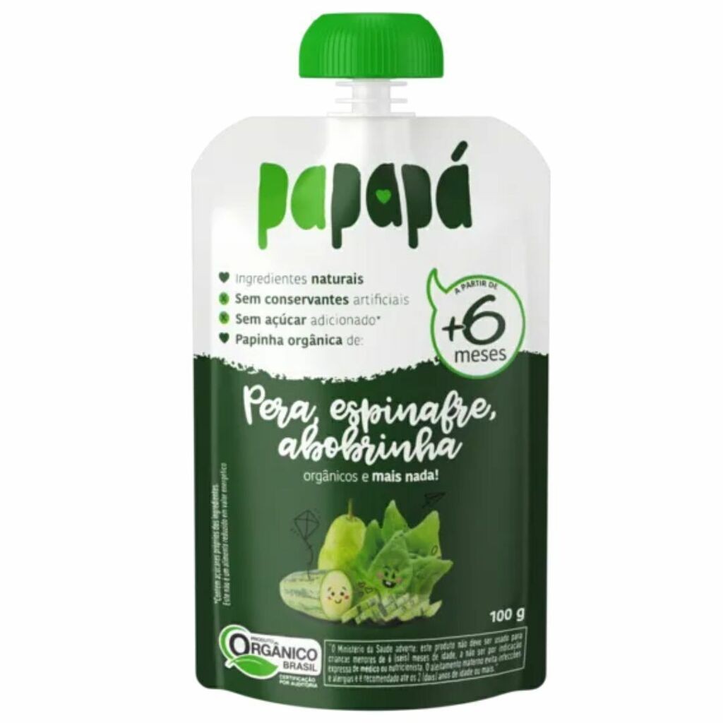 PAPAPA PAPINHA ORG 100GR PERA ESP ABOBR