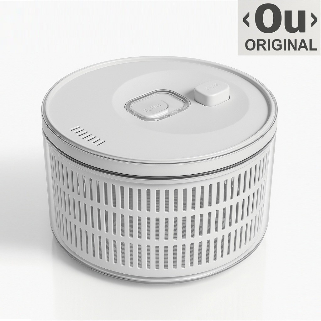 Secador de Salada 5.5L Organizador Geladeira Manual Folhas Giratório Legumes Verdura Alface Alimento em Oferta na Shopee