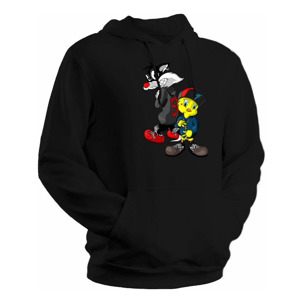 Blusa De Frio Moletom Piu-piu E Frajola Personagens 3d Full
