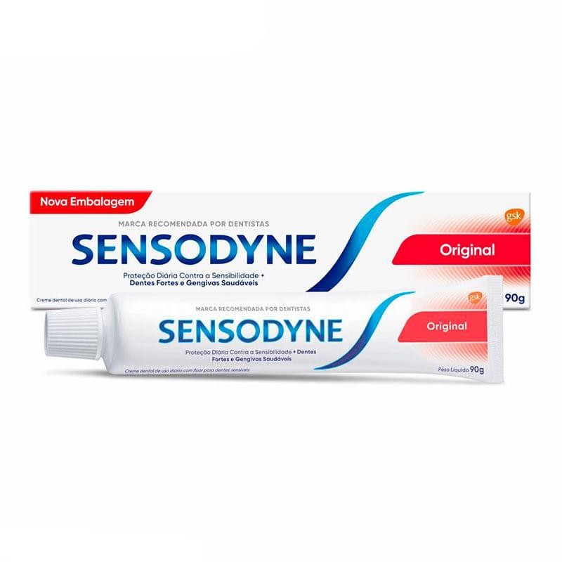 Creme Dental Sensodyne Original 90g em Oferta na Shopee