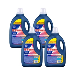 Kit 4 Lava-Roupas Líquido Brilhante Limpeza Total 5l