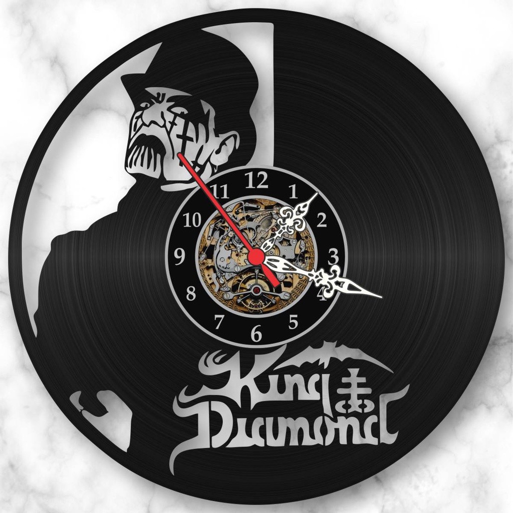 Relógio Parede King Diamond Banda Metal Rock Musica Vinil Lp Promoção