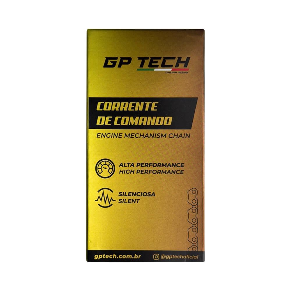 Detalhes do CORRENTE COMANDO GP TECH SUZUKI YES 125 / CBX 150 / NX 150 / BROS 150 ( 404SV X 100L )