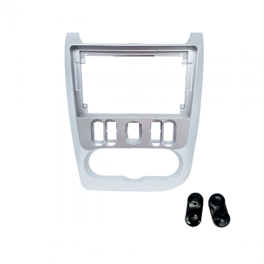 Moldura 9' Sandero, Logan - Prata em Oferta na Shopee