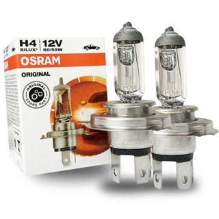 Kit 2 Lâmpadas Osram H4 Halógenas 60/55W 12V Originais Farol Automotivo Luz Branca Amarela em Oferta na Shopee