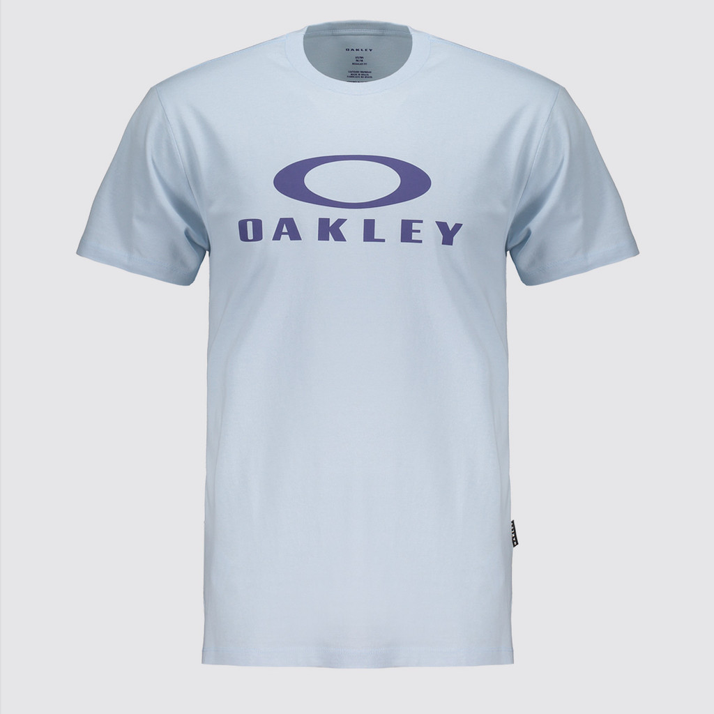 Camiseta Oakley O-Bark SS I Azul Claro em Oferta na Shopee
