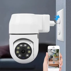 Câmera Tomada Segurança- Wifi 360 Câmera IP Infravermelho Sem Fio com Visão- Yoosee
