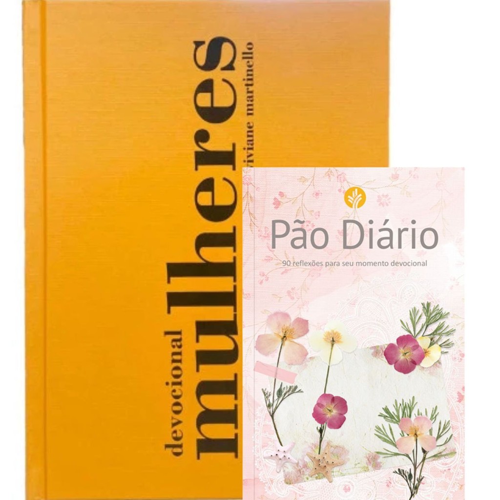 Kit 2 Livros | Devocional Mulheres 2026 | 365 Dias Capa Dura | Viviane Martinello + Devocional 90 Reflexões Floral em Oferta na Shopee
