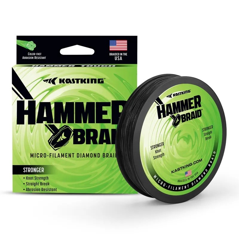 LINHA MULTIFILAMENTO KASTKING HAMMER BRAID 4X BLACK - 137M