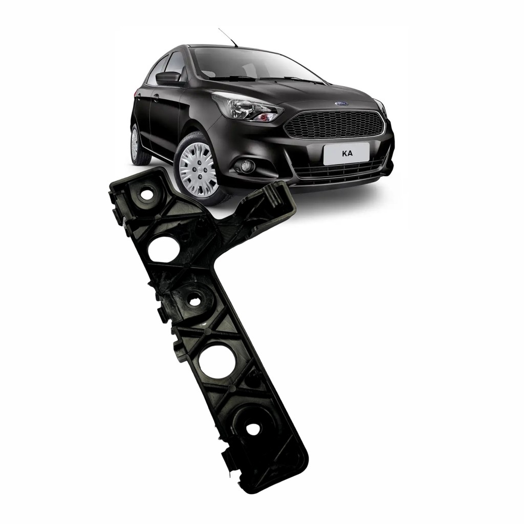 Guia Suporte Parachoque Dianteiro Ford Ka 2014 Até 2019 lado esquerdo