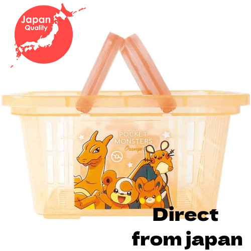 【diretamente do Japão】T'S Factory Pokémon Charizard Himeguma Dedenne Pamo Mini Cesta Gradiente Vermelho & Laranja 22557