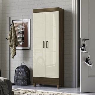 Armário Multiuso 2 Portas com Pés Jequitiba/Off White em Oferta na Shopee