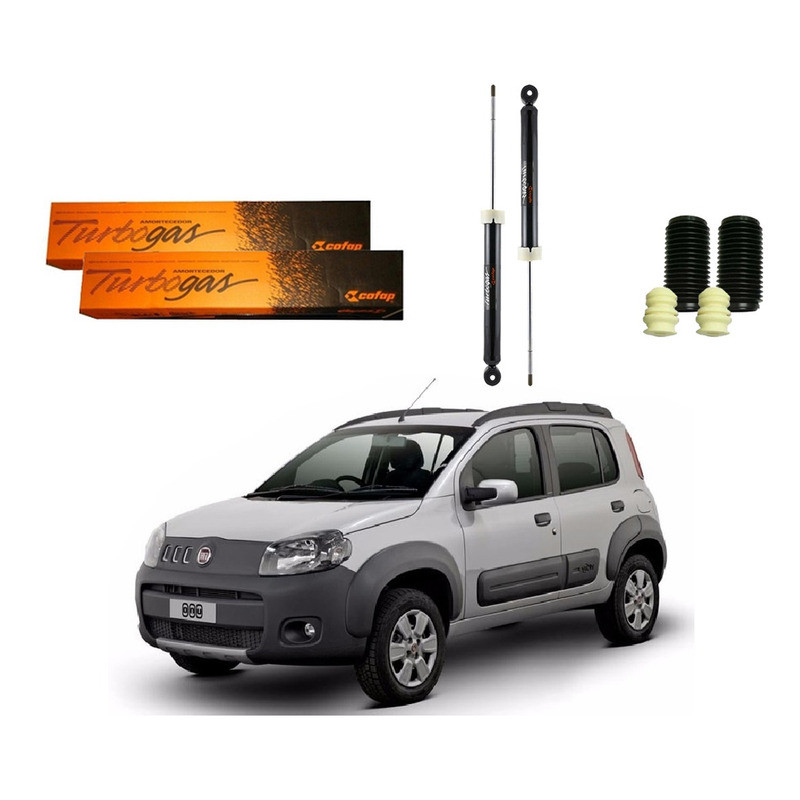Kit Amortecedor Traseiro´ Uno Way 1.0 1.4 2011 A 2016