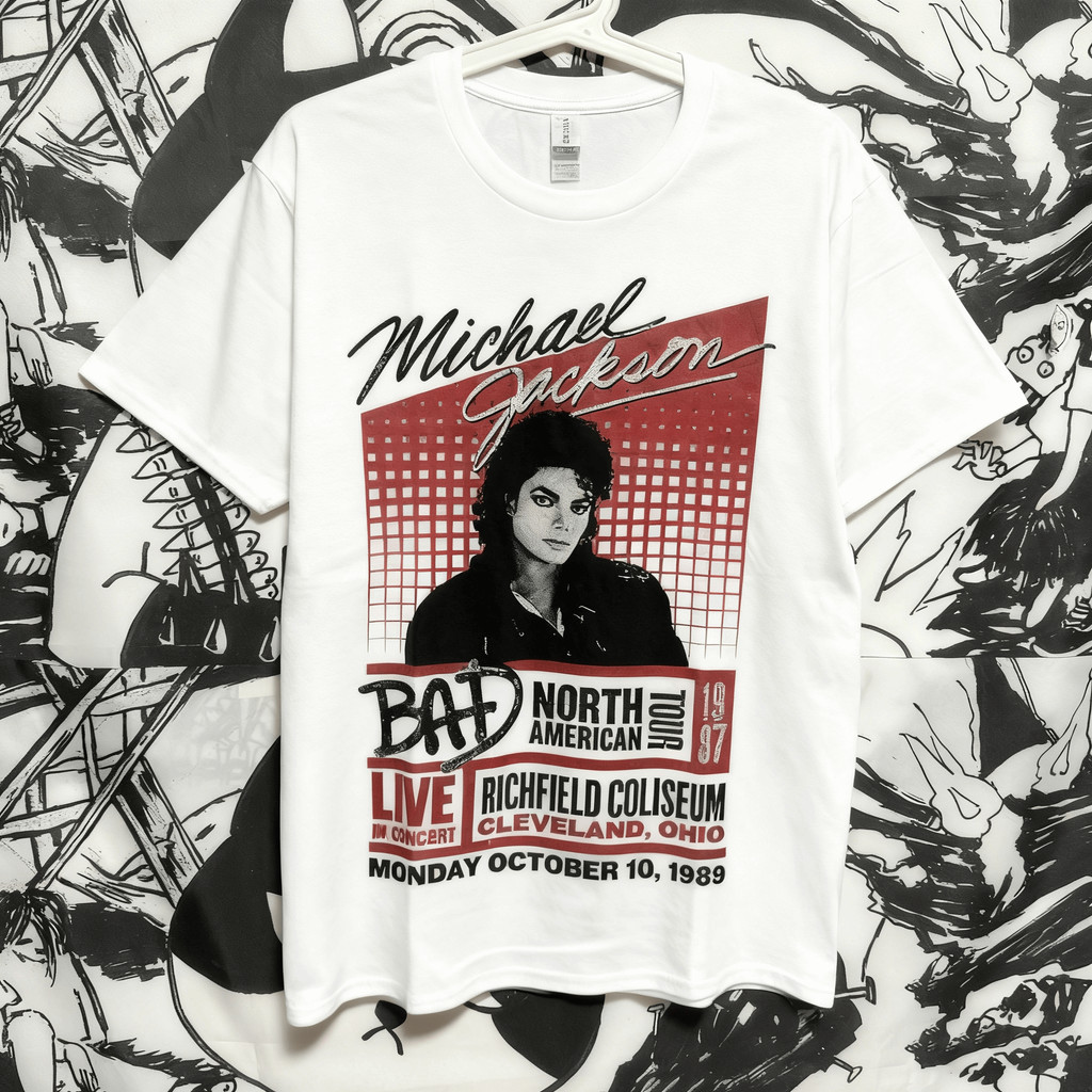 Music.Soul Camiseta Unissex Michael Jackson Album Pop Rei Música Rock Única 100% Algodão Streetwear