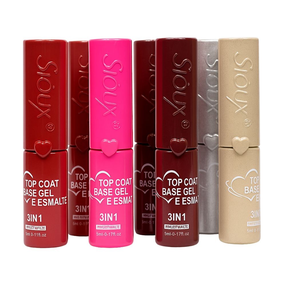 Esmalte em Gel 5ml - 3 em 1 - Sioux