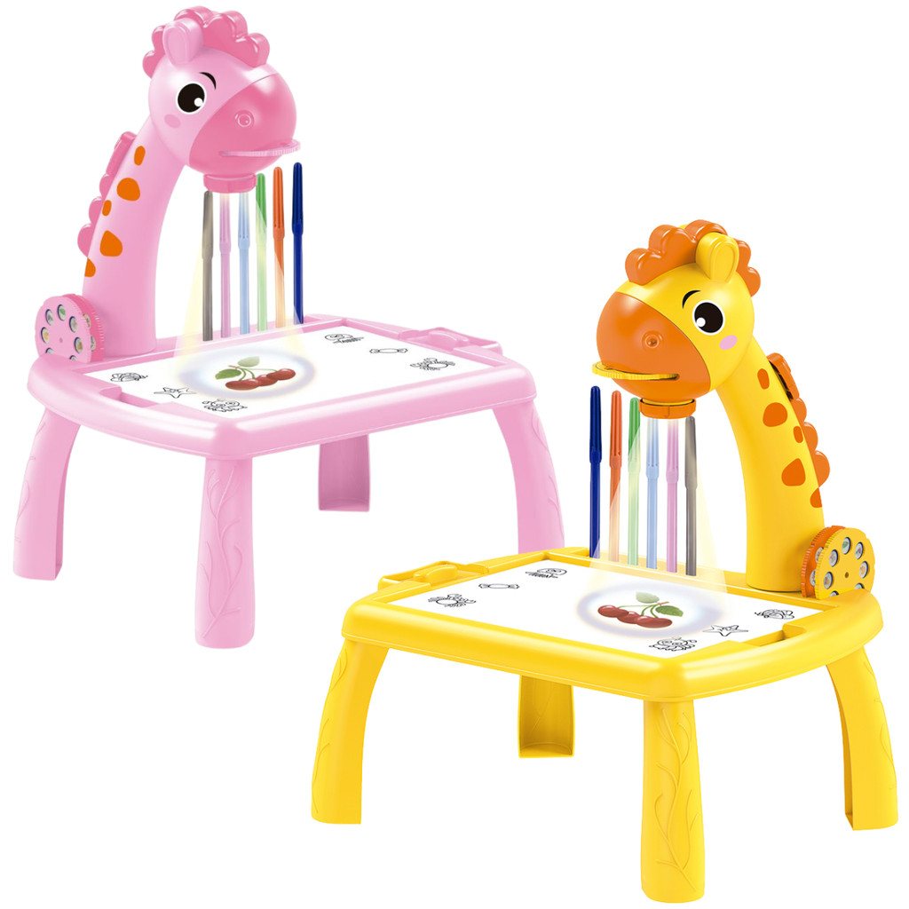 Mesa Lousa Projetora De Desenhos Infantil C/ Som - Castela em Oferta na Shopee