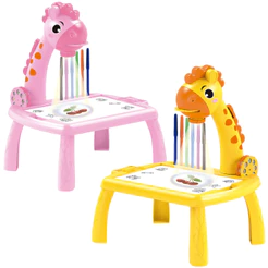 Mesa Lousa Projetora De Desenhos Infantil C/ Som - Castela