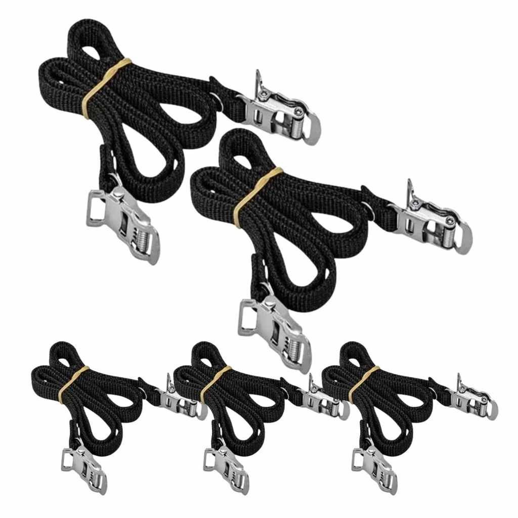 Kit 05 Par Correia De Nylon Para Pedaleira Firma Pé