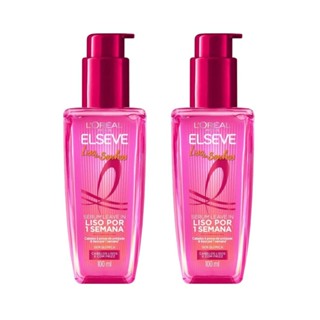Sérum Elseve Liso Dos Sonhos AHA + Queratina Vegetal 100ml (2 Unidades) em Oferta na Shopee