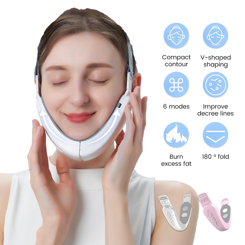 Aparelho de Papada Lifting Facial Removedor De Queixo Duplo Anti Rugas Levantamento Com Linha V