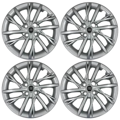 Kit Calota P/ Roda de ferro Fiat Pulse Argo Cronos Strada Aro 15 Prata