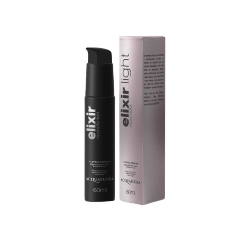 Óleo de Algodão Capilar Acquaflora Elixir Reparador Light 60ml em Oferta na Shopee