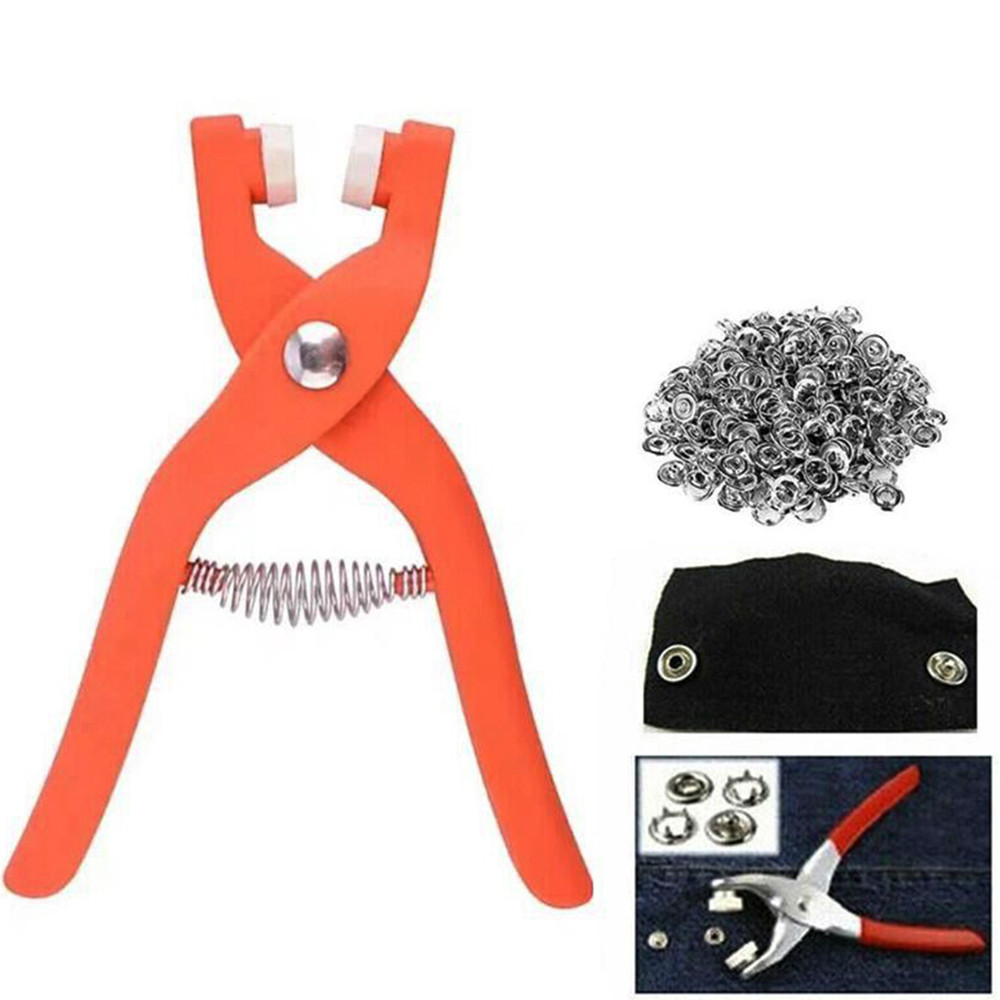 Alicate De Botões Fixador Prensa Manual Ferramenta Com180 Peças Para Roupas/Acessórios Sem Costura em Oferta na Shopee