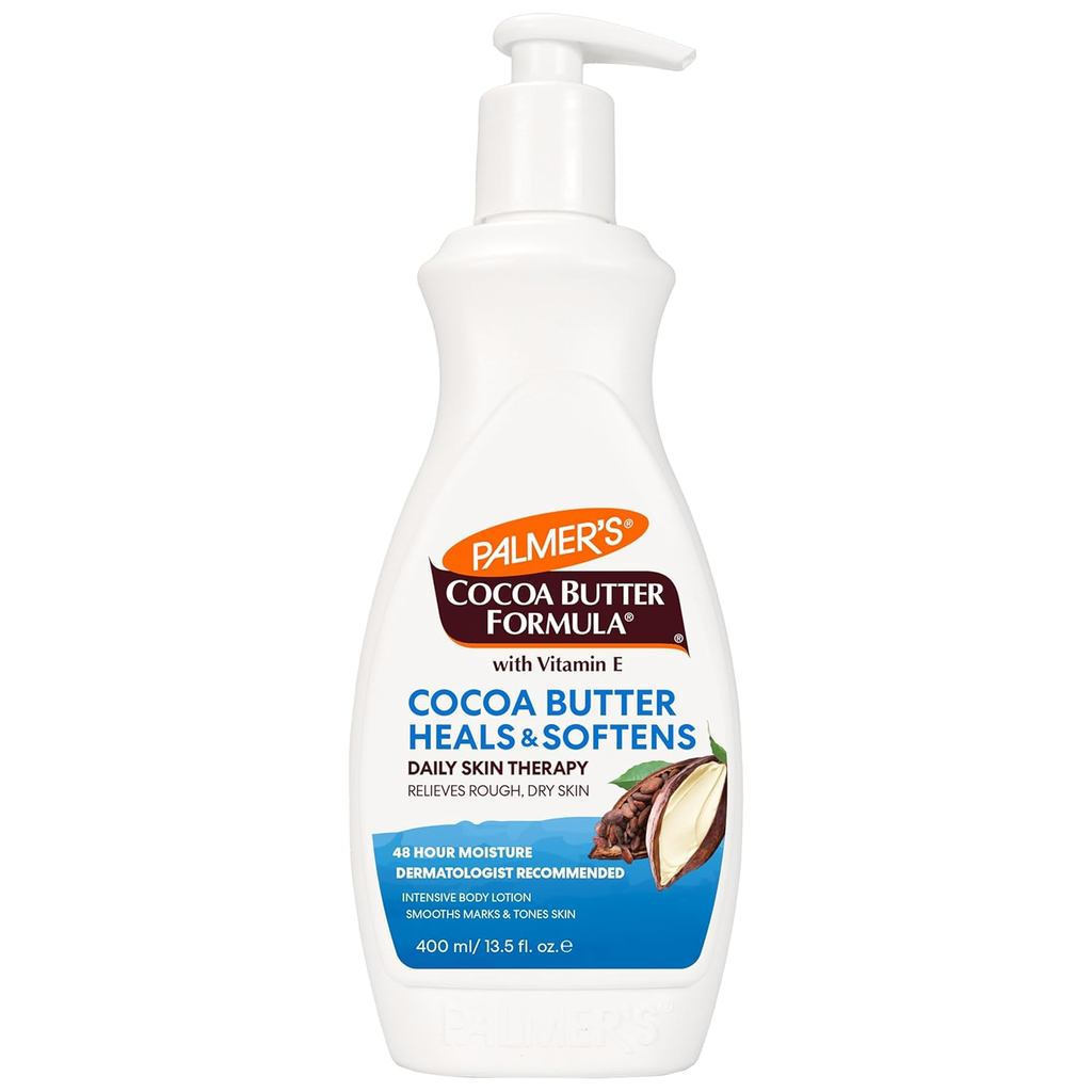 Loção Corporal Palmer's Cocoa Butter Formula Daily Skin Therapy para Pele Seca, Hidratante para Mãos e Corpo, Frasco com