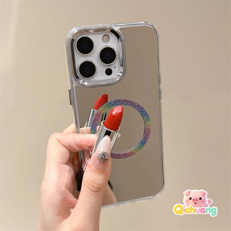 Capa Magnética De Espelho De Maquiagem Para Samsung Galaxy A57 A37 A56 A36 A26 A16 A06 A15 A05S A21S A20S A14 A13 A12 A1