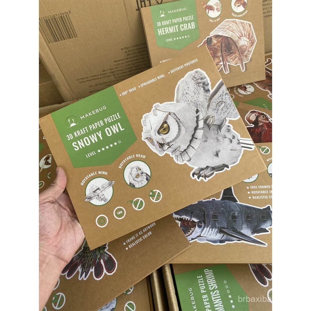 Quebra-Cabeça 3D de Animais - Brinquedo Educativo Artesanal Realista para Crianças - Quebra-Cabeça de Insetos - $19,99 P