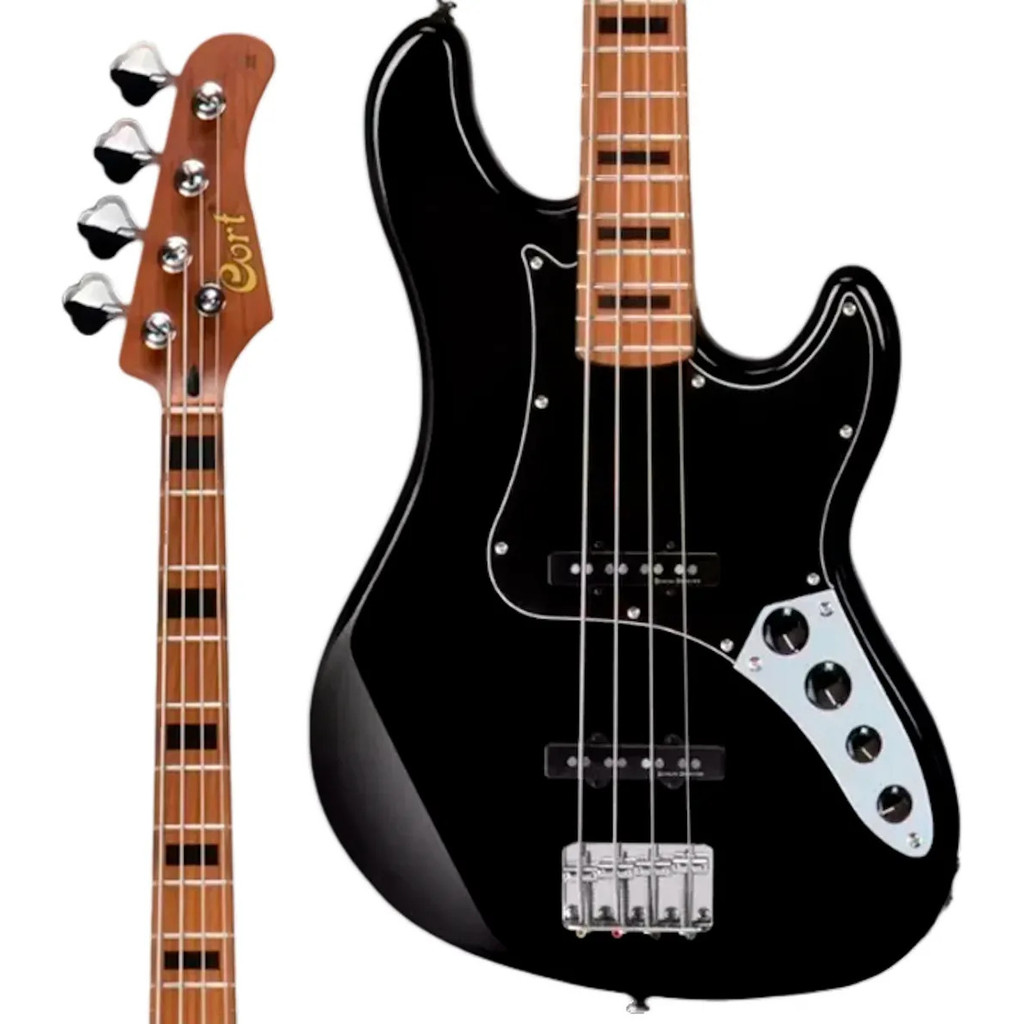 Contra Baixo Cort 4 Cordas Gb 64jj Bk Preto Jazz Bass