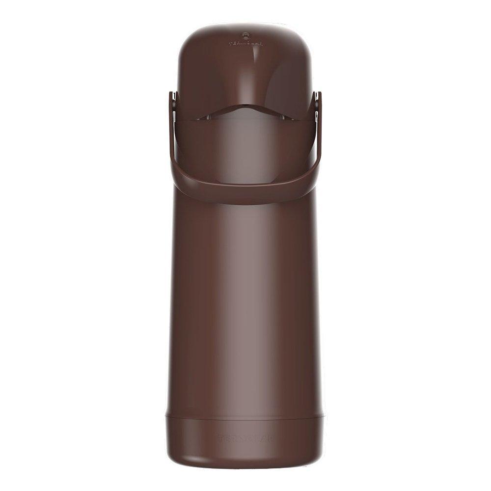 Garrafa Termolar Magic Pump Pressão 8700 Marrom Café da Tarde - 1 Litro
