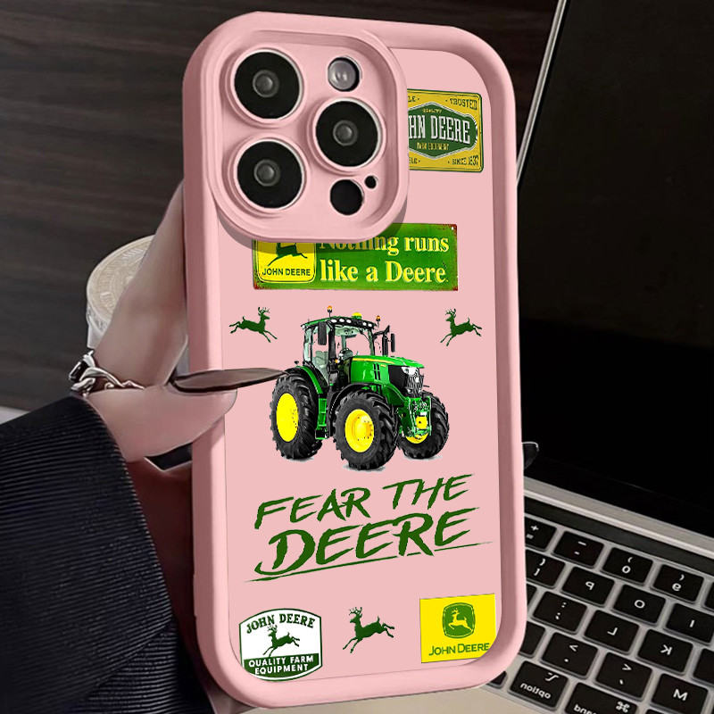Capinha anti impacto de Trator John Deere para Xiaomi Redmi 12 13C note 12 10 9 8 11 13 POCO X5 X6 PRO CAPA