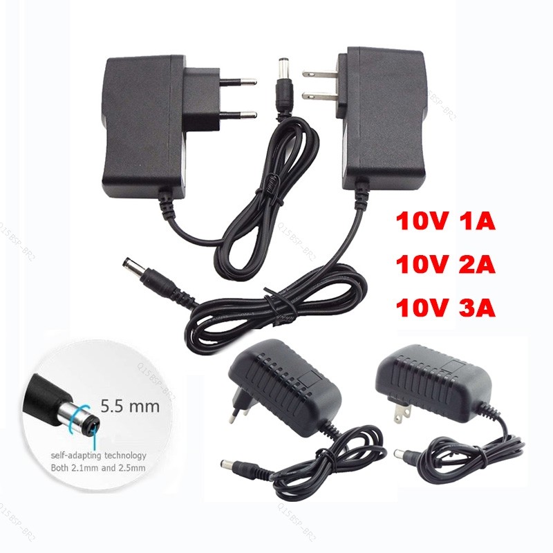 Fonte De Alimentação Para Câmera CCTV , 10V , 1A , 2A , 3A , AC DC , 5.5 * 2.5mm , Adaptador Universal , Carregador De B