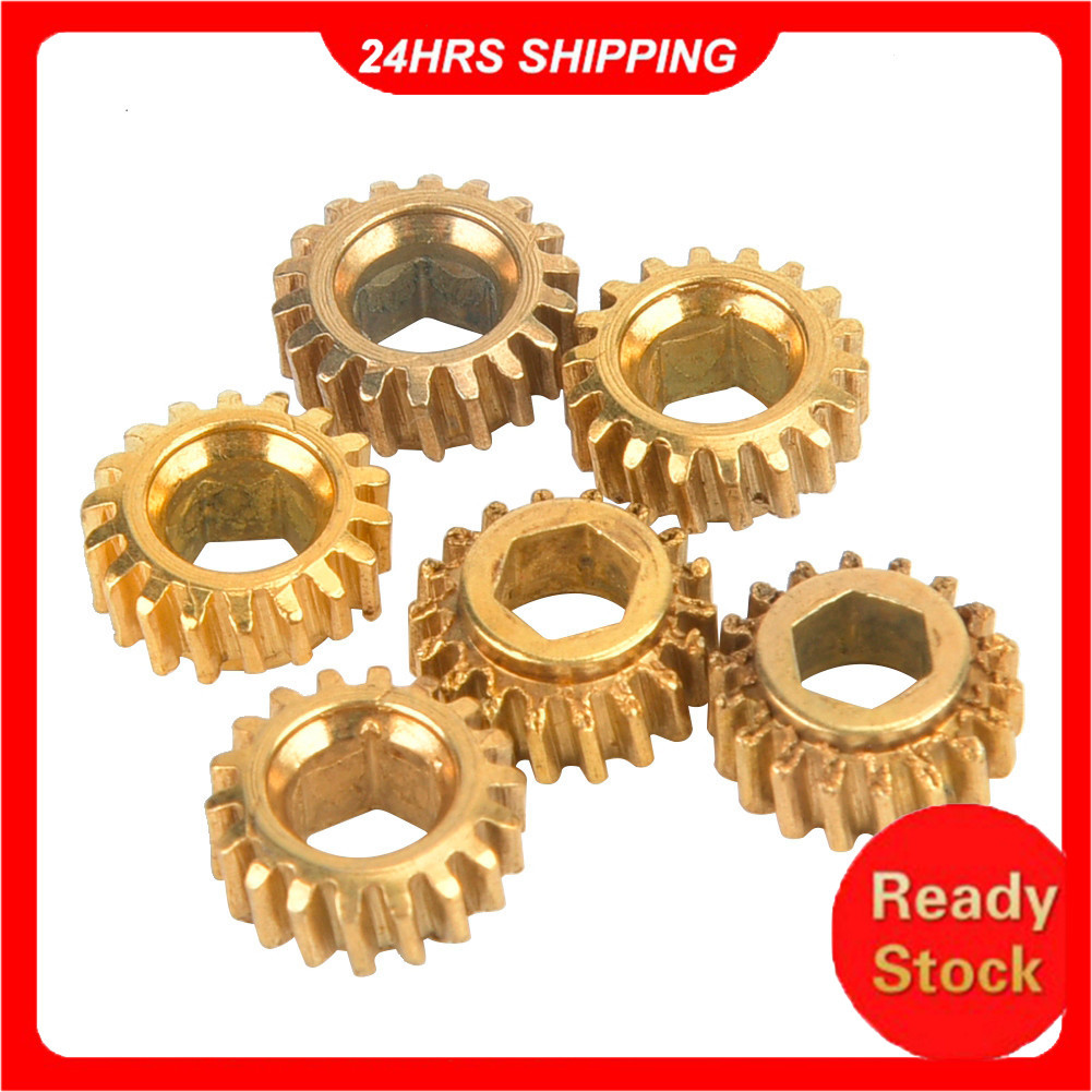 6/Pcs Guitarra Clássica String Tuning Peg Tuner Máquina Cabeça Engrenagem 4mm Interno Hex Hole BR0617