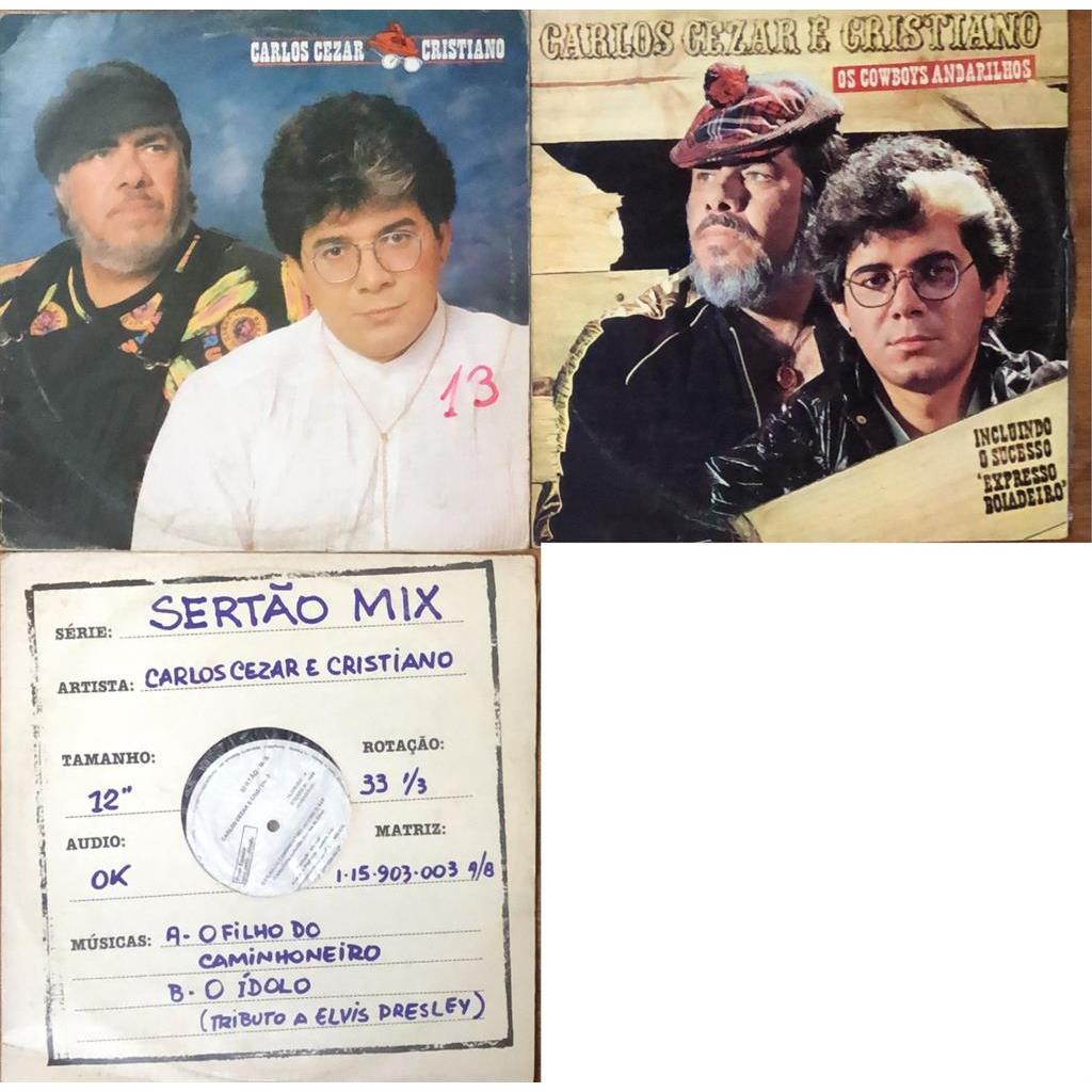 VINIL Carlos Cezar & Cristiano Carlos Cezar & Cristiano - 3 Discos