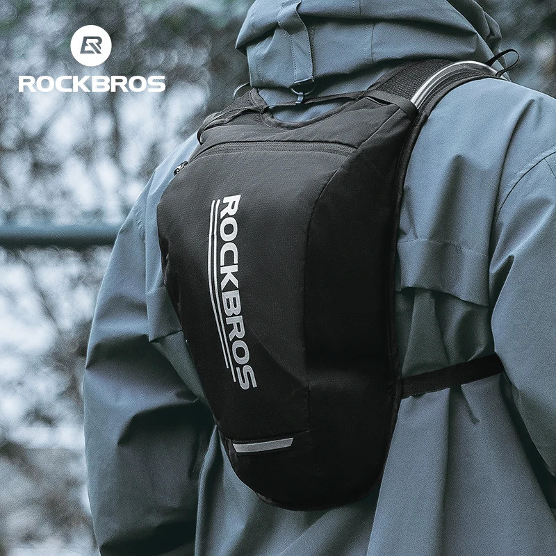 Reservatório de Água ROCKBROS, Nova Bolsa de Hidratação para Ciclismo, Mochila de Hidratação 2L, Mochila Colete Refletiv