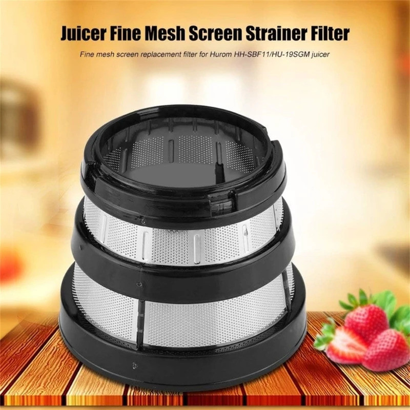 Peça Durável para Extrator de Suco, Filtro de Malha Fina para Extrator de Suco Lento, Material em Aço Inoxidável, Filtro