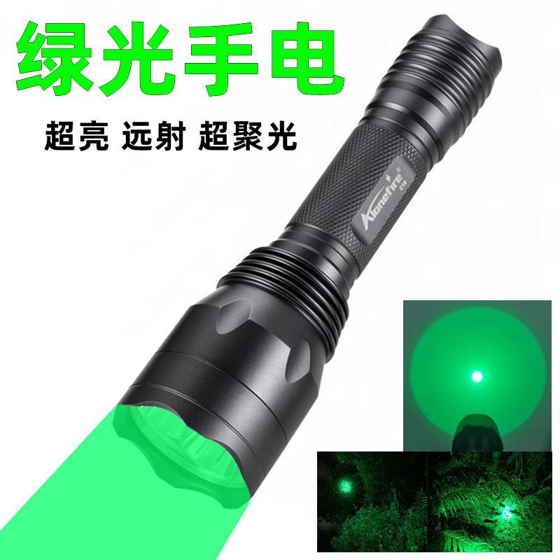 Lanterna verde luz verde Super brilhante concentração ao ar livre holofote de longo alcance luz led impurezas detecção d