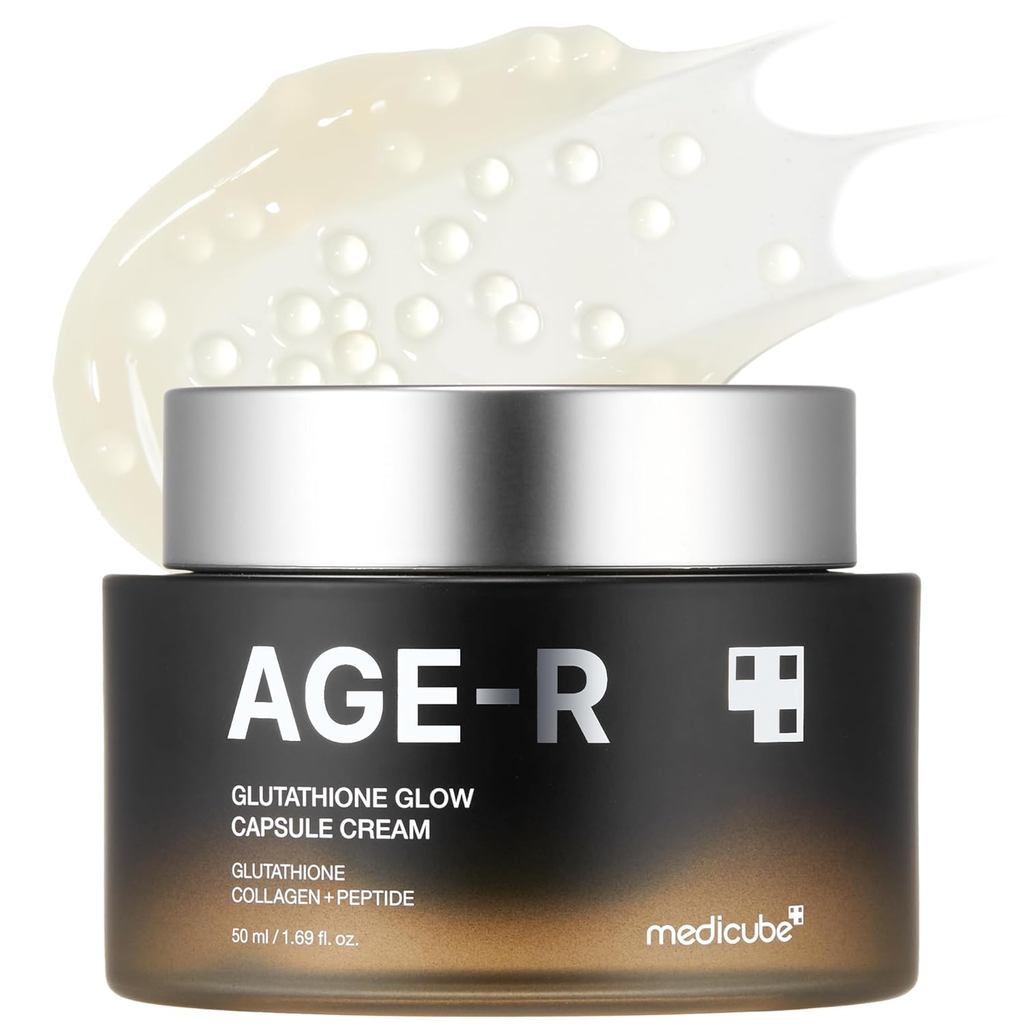 medicubeAGE-RGlow Capsule Hidratante Facial Instantâneo com Efeito Lifting - Peptídeos de Colágeno para Hidratação e Cla