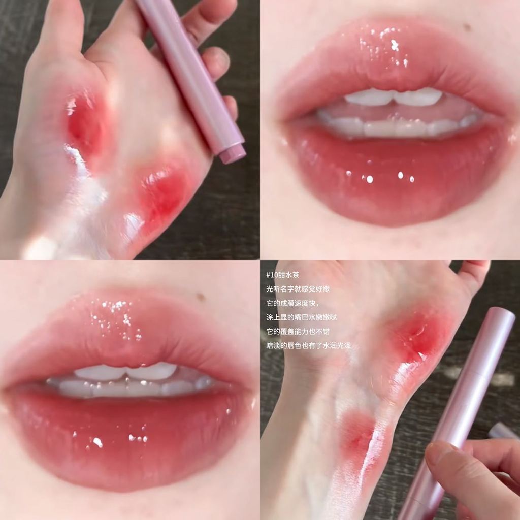 Tão macio!Blogger recomendação ~ imprensa batom espelho sólido hidratante rosto liso clareamento estudante hidratante ba