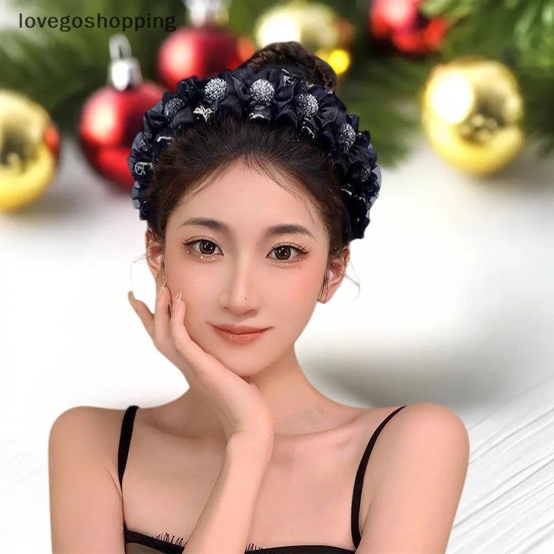 [lovego] Coreia Strass Arco Cabelo Argola Temperamento Doce Aba Larga Moda Versátil Acessórios De Para Meninas Presente
