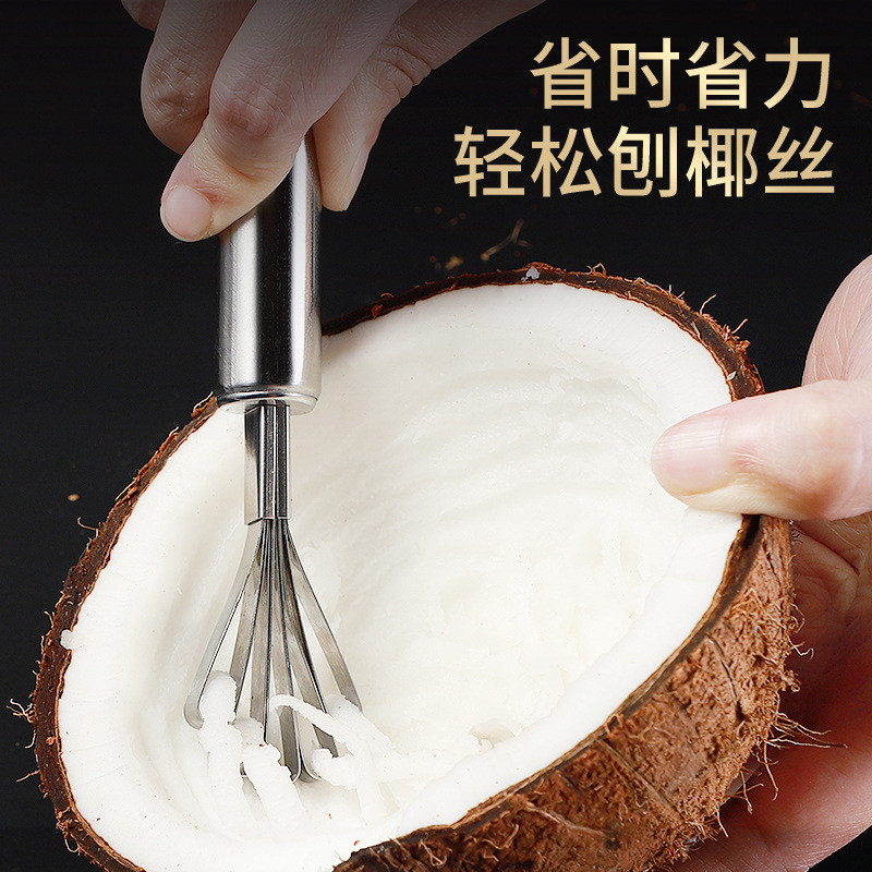Ralador de coco em aço inoxidável, cozinha doméstica, ralador Manual de coco, ferramenta ralador de carne, ralador de co