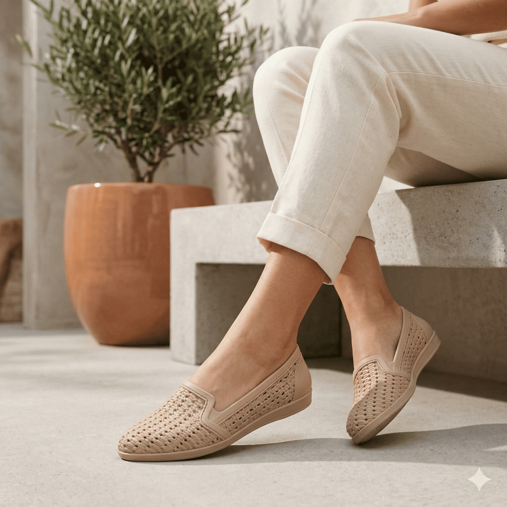 Sapatilha Feminina Mocassim Trançado Confortável Macia Promoção