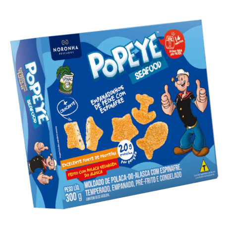 Peixe empanado Popeye Com Espinafre Noronha 300g